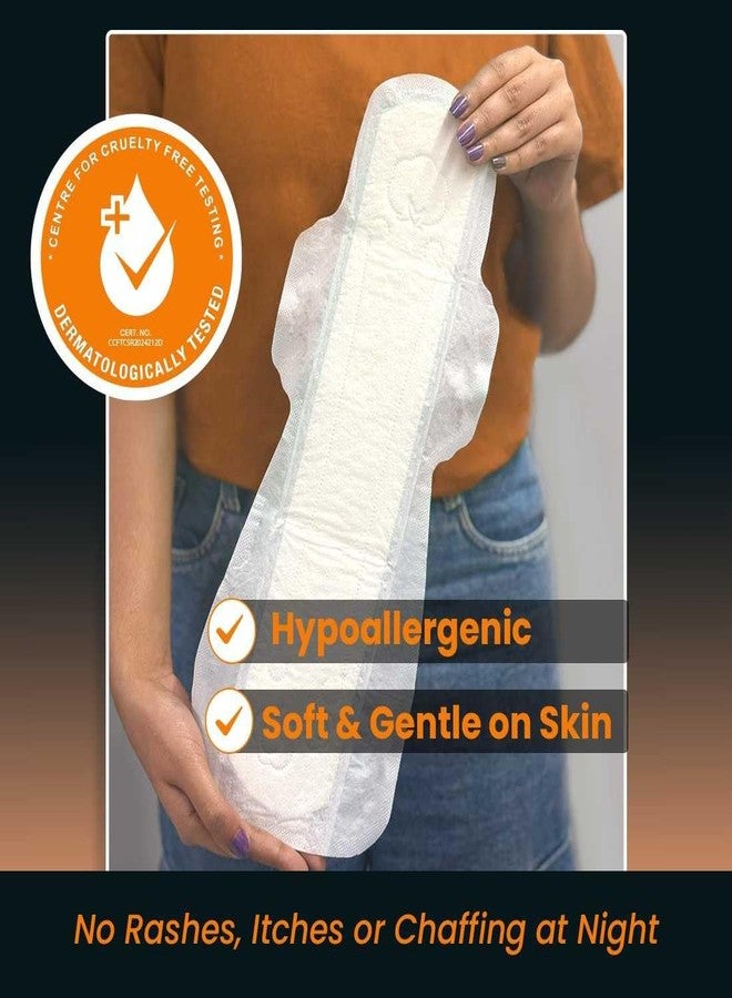 إيفرتين فوط صحية رقيقة للغاية من إيفرتين ريلاكس نايت 30 مقاس XXXL للنساء، للتدفق الغزير جداً مع تغطية خلفية أوسع من الأمام إلى الخلف، امتصاص يصل إلى 12 ساعة، فوط صحية للأمومة، عبوة من قطعة واحدة (410 مم). - Image 4